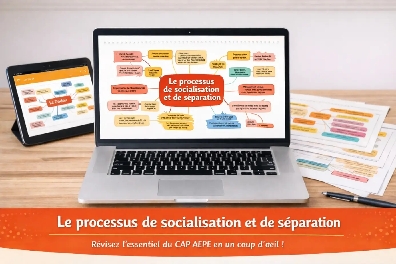 Cartes mentales : Le processus de socialisation et de séparation